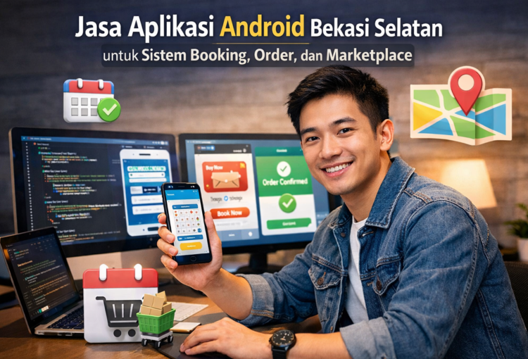 Jasa Aplikasi Android Bekasi Selatan untuk Sistem Booking, Order, dan Marketplace